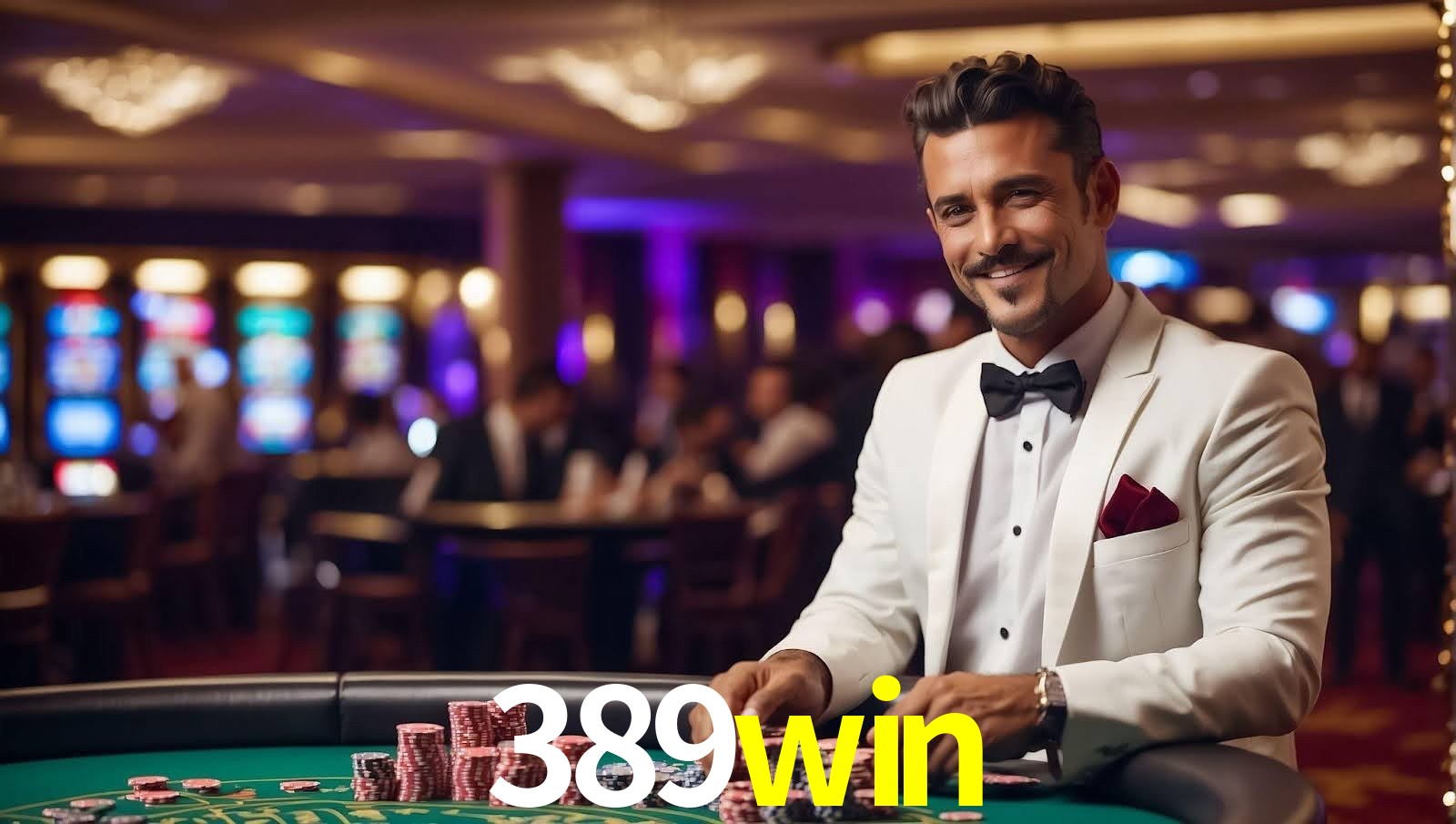 Imagem promocional da 389win mostrando a plataforma e suas vantagens